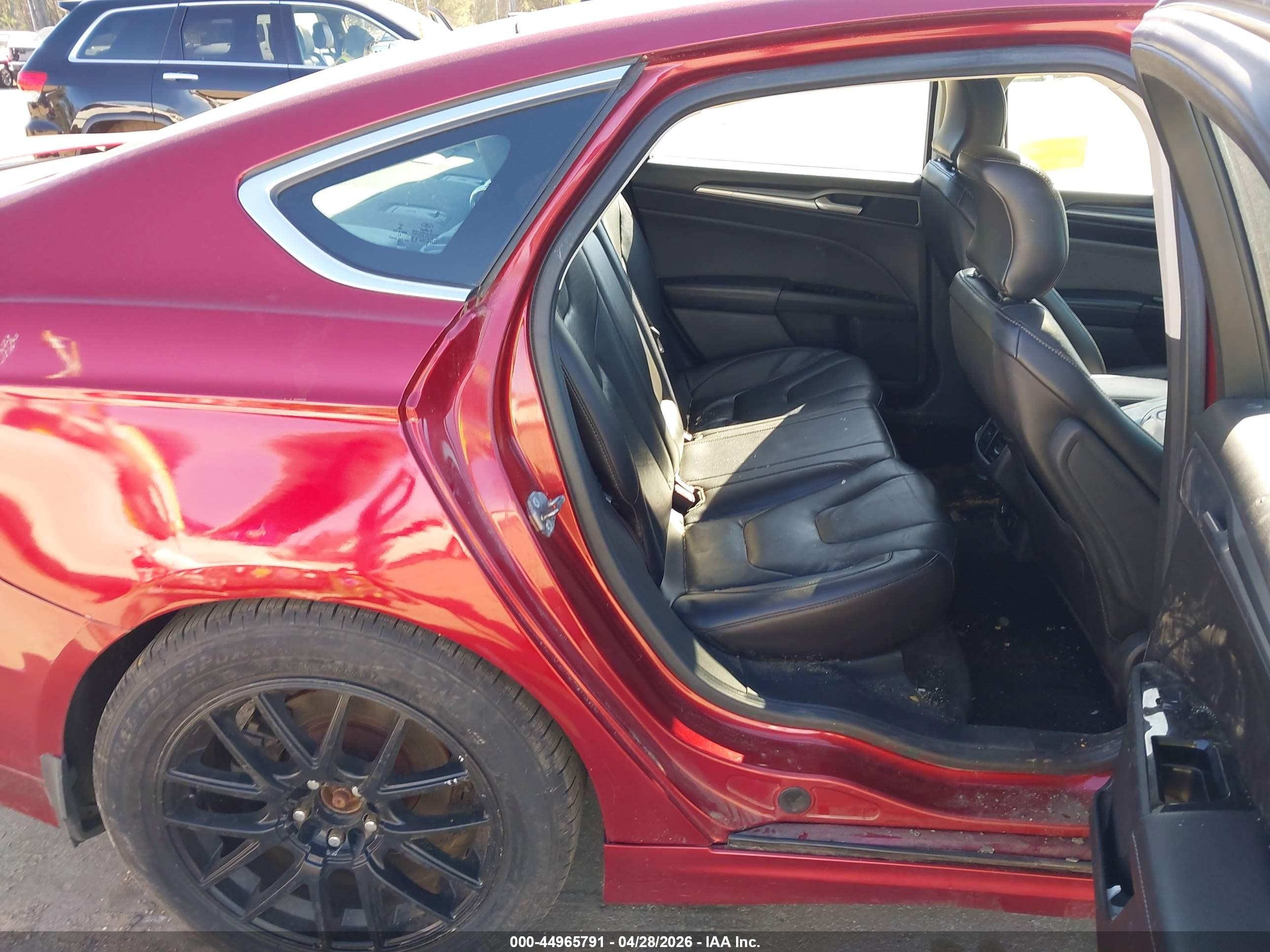 2013 Ford Fusion Titanium Red vin: 3FA6P0D93DR131871
