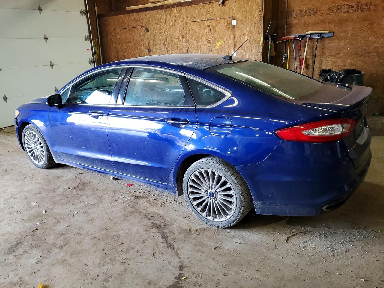 2013 Ford Fusion Titanium Blue vin: 3FA6P0D93DR213356