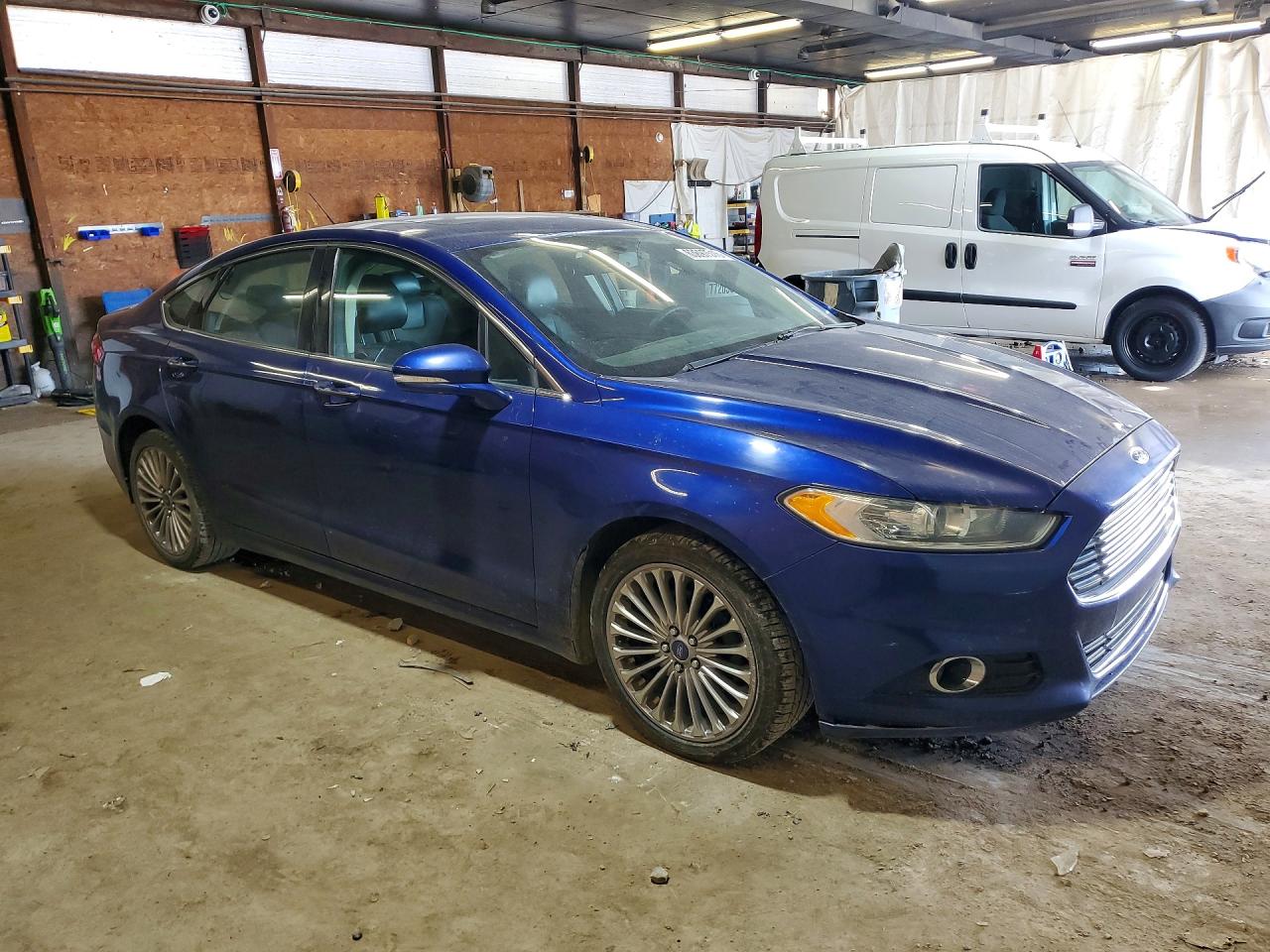 2013 Ford Fusion Titanium Blue vin: 3FA6P0D93DR213356