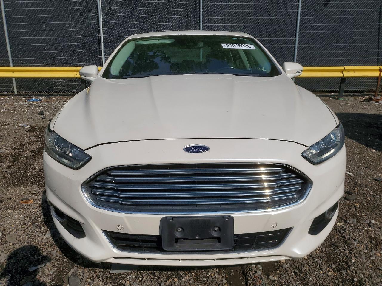 2013 Ford Fusion Titanium Белый vin: 3FA6P0D93DR232408