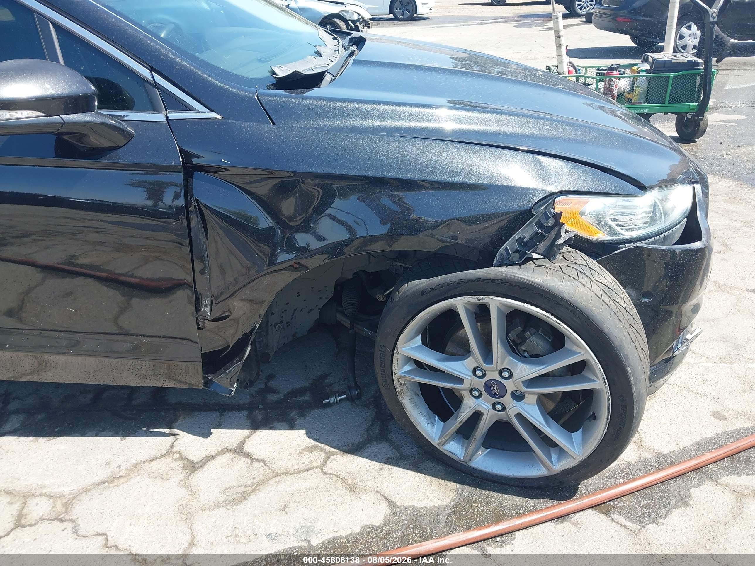 2013 Ford Fusion Titanium Black vin: 3FA6P0D93DR242372