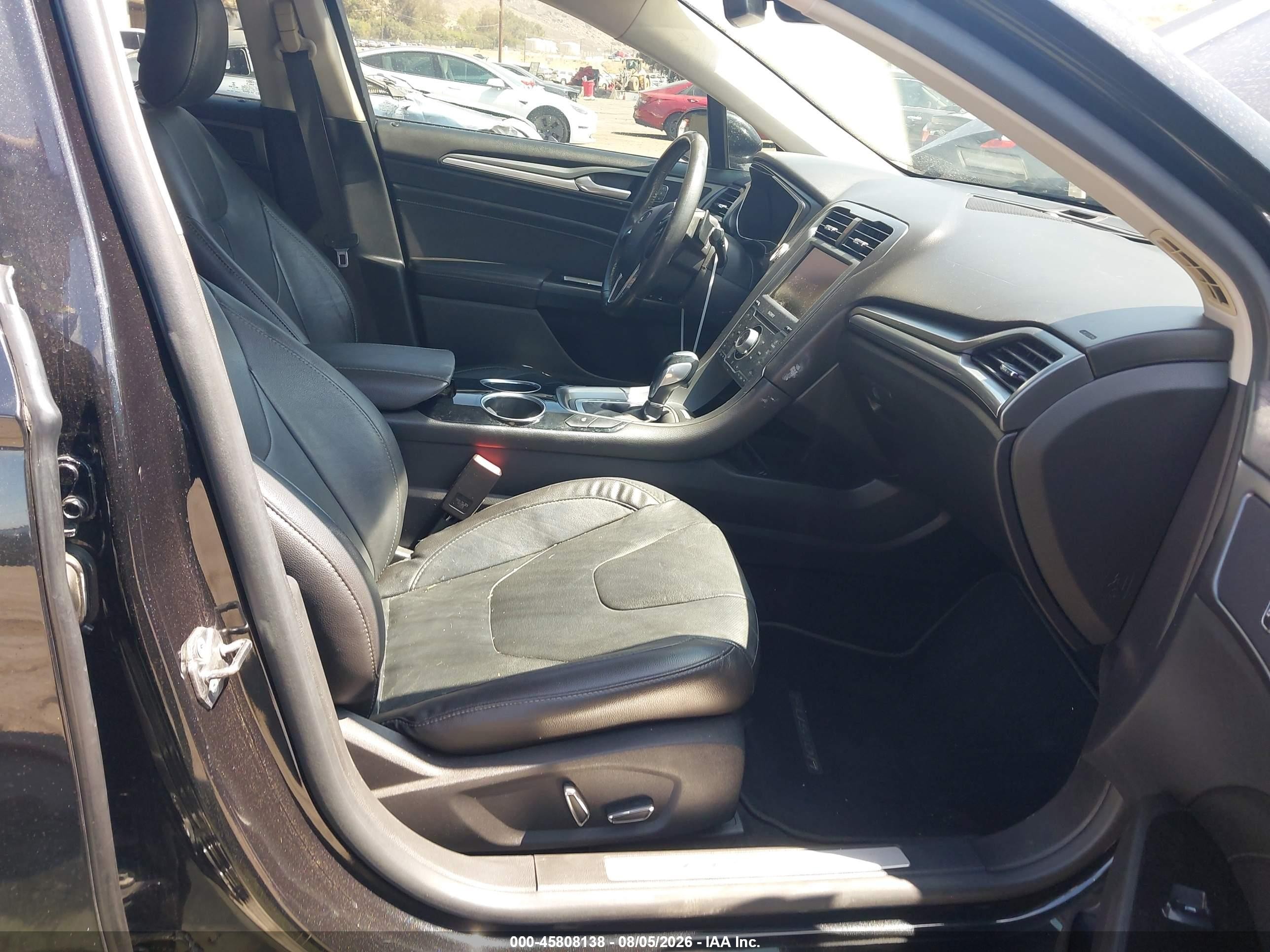 2013 Ford Fusion Titanium Black vin: 3FA6P0D93DR242372