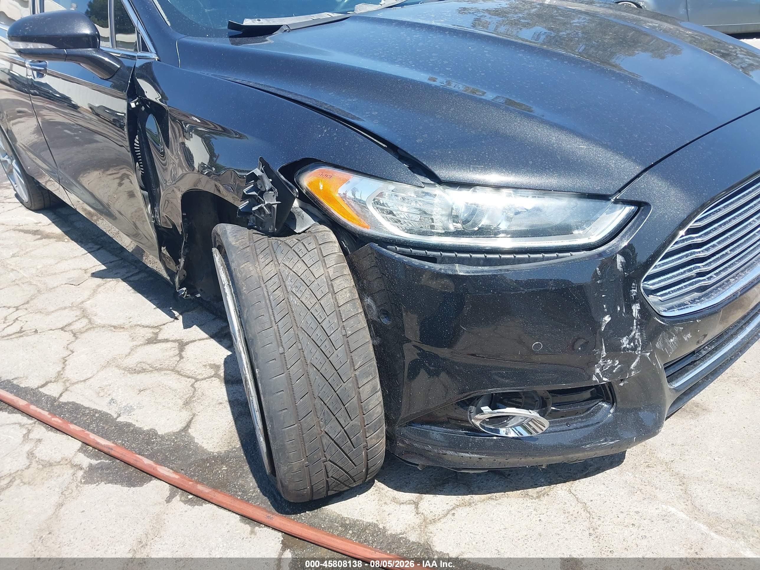 2013 Ford Fusion Titanium Black vin: 3FA6P0D93DR242372