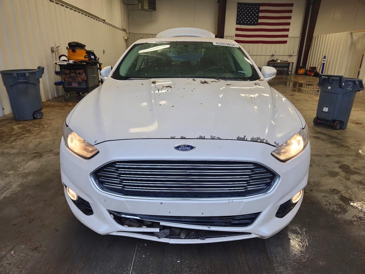 2014 Ford Fusion Titanium White vin: 3FA6P0D93ER106292