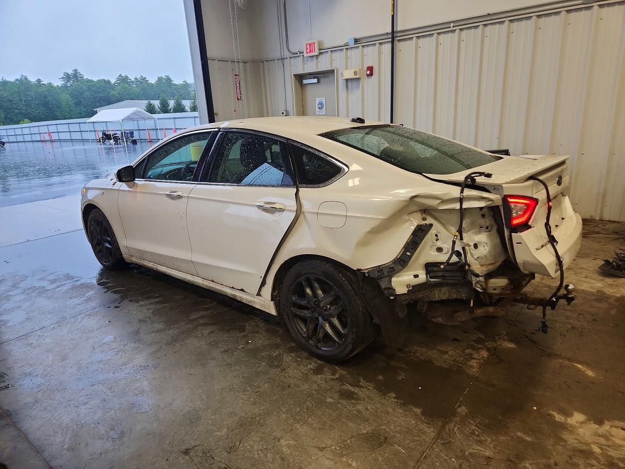 2014 Ford Fusion Titanium White vin: 3FA6P0D93ER106292