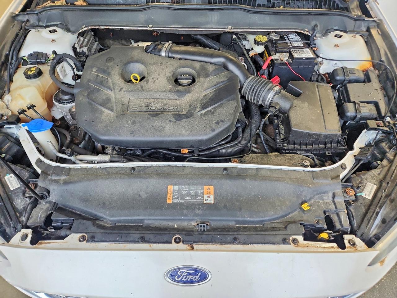 2014 Ford Fusion Titanium White vin: 3FA6P0D93ER106292