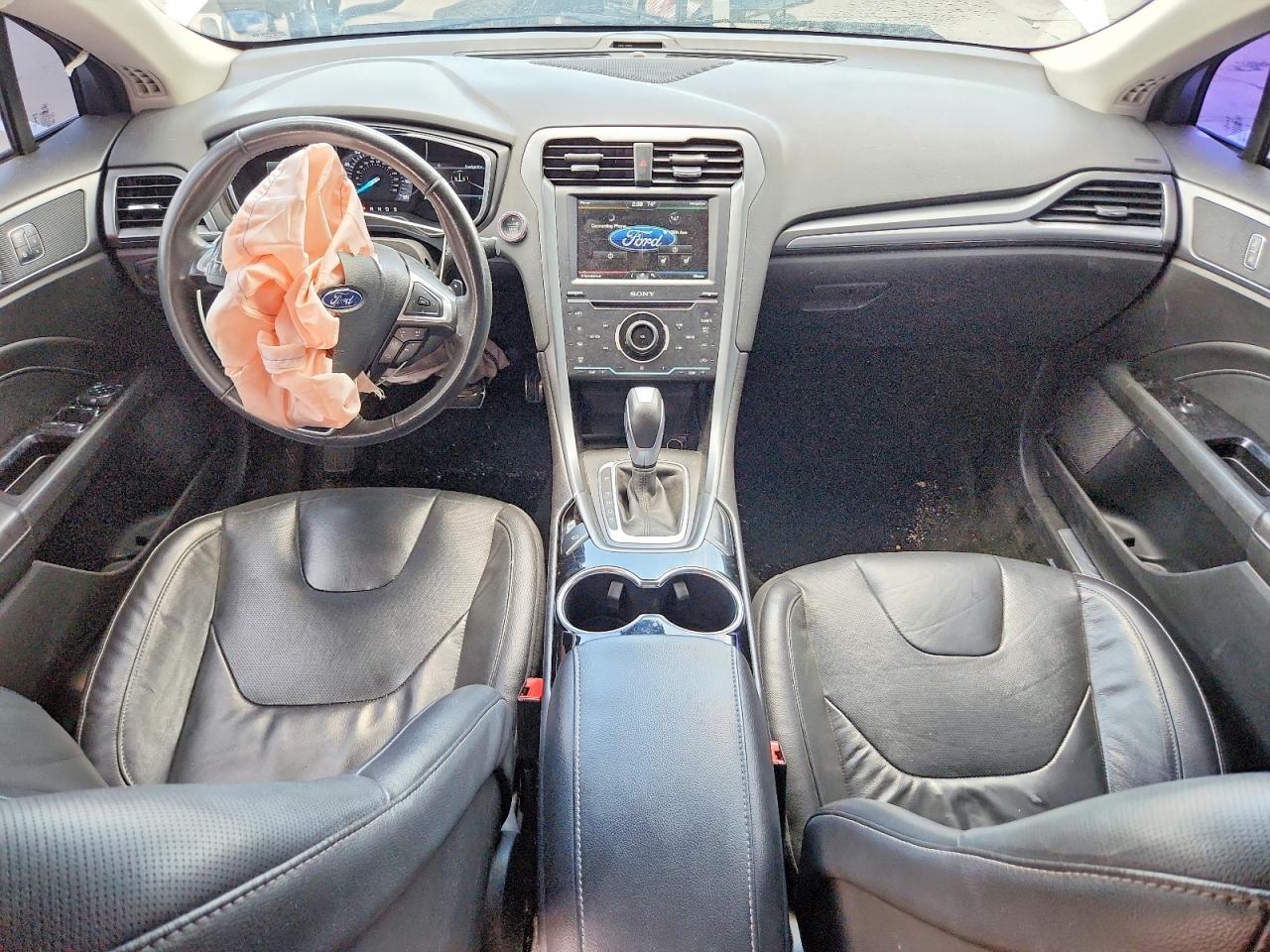 2014 Ford Fusion Titanium White vin: 3FA6P0D93ER194082