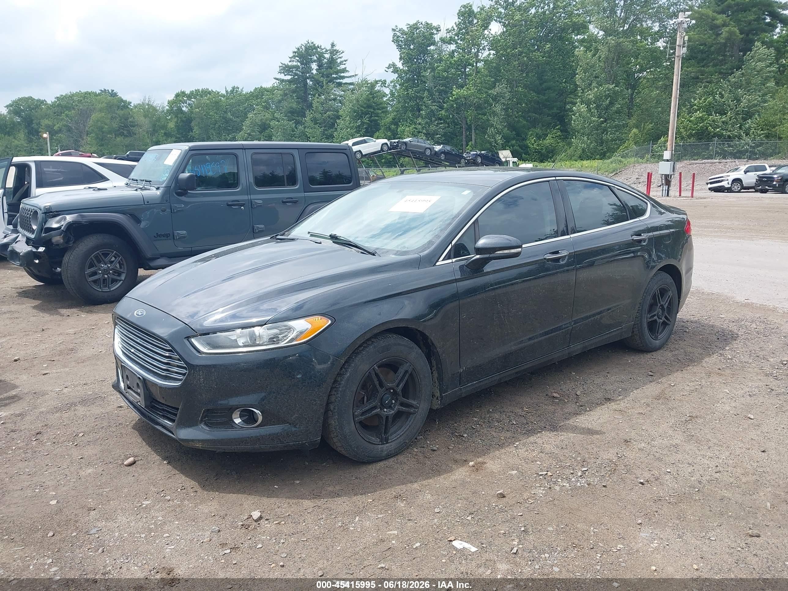 2014 Ford Fusion Titanium Black vin: 3FA6P0D93ER223337