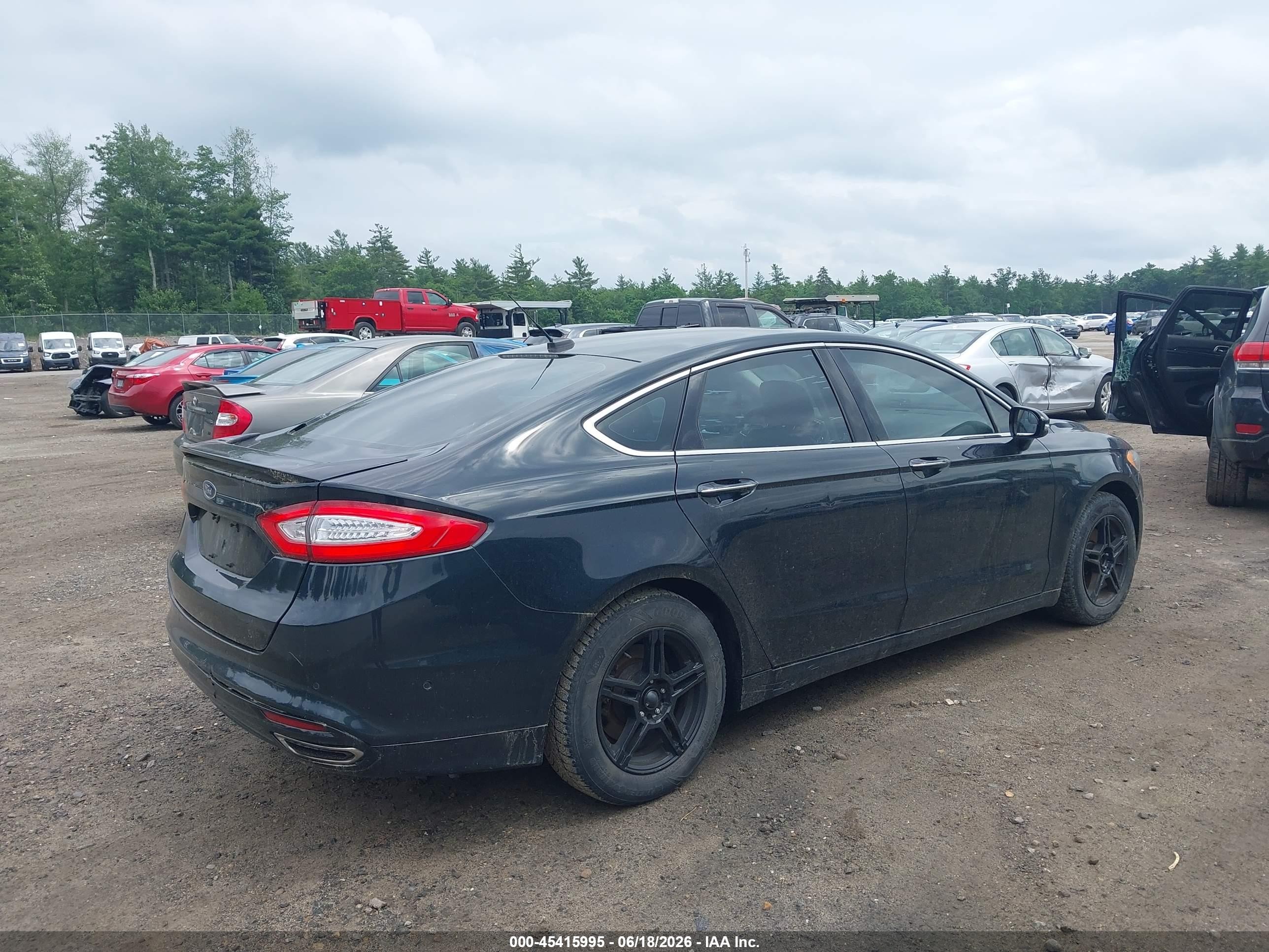 2014 Ford Fusion Titanium Black vin: 3FA6P0D93ER223337