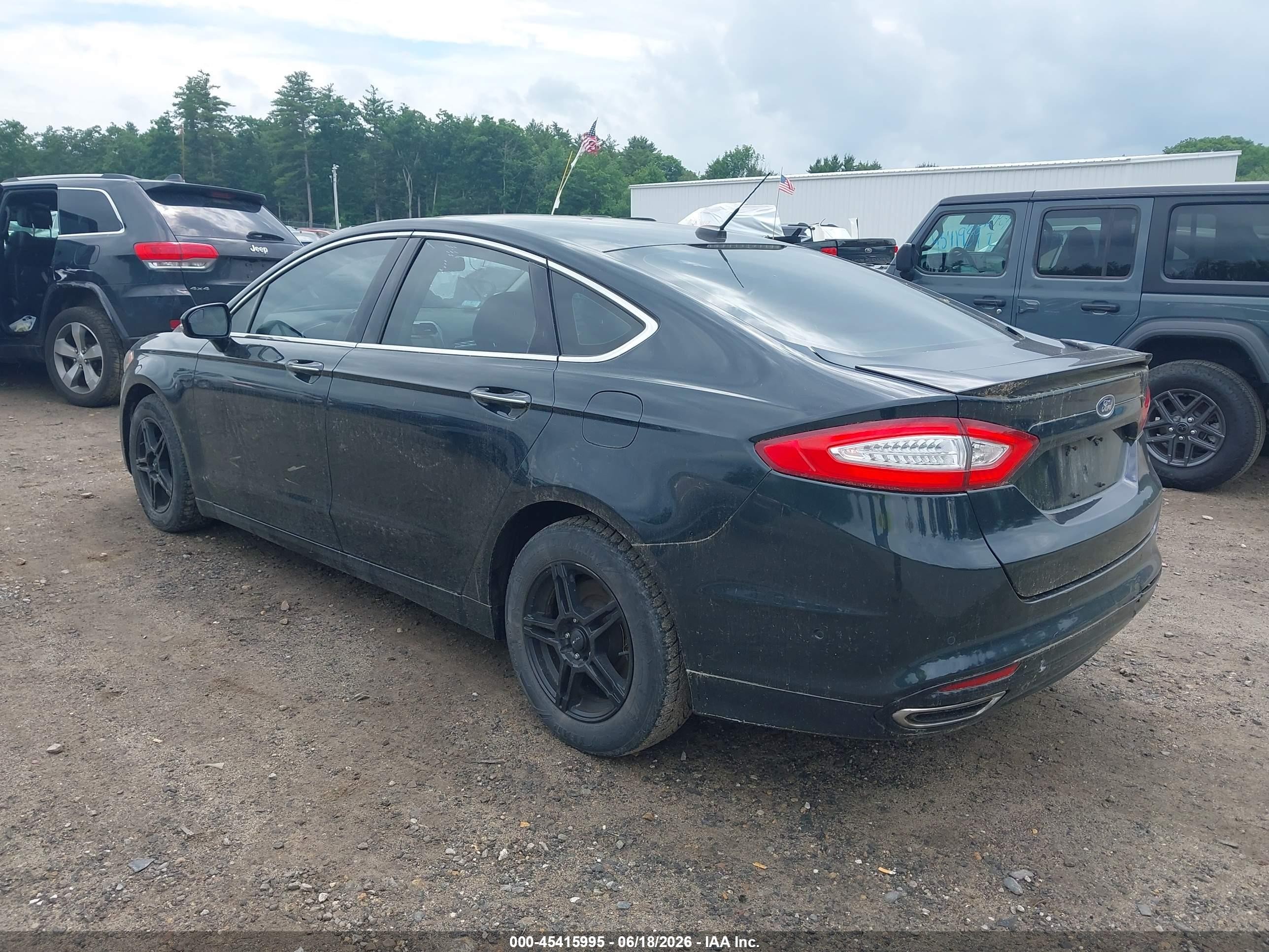 2014 Ford Fusion Titanium Black vin: 3FA6P0D93ER223337