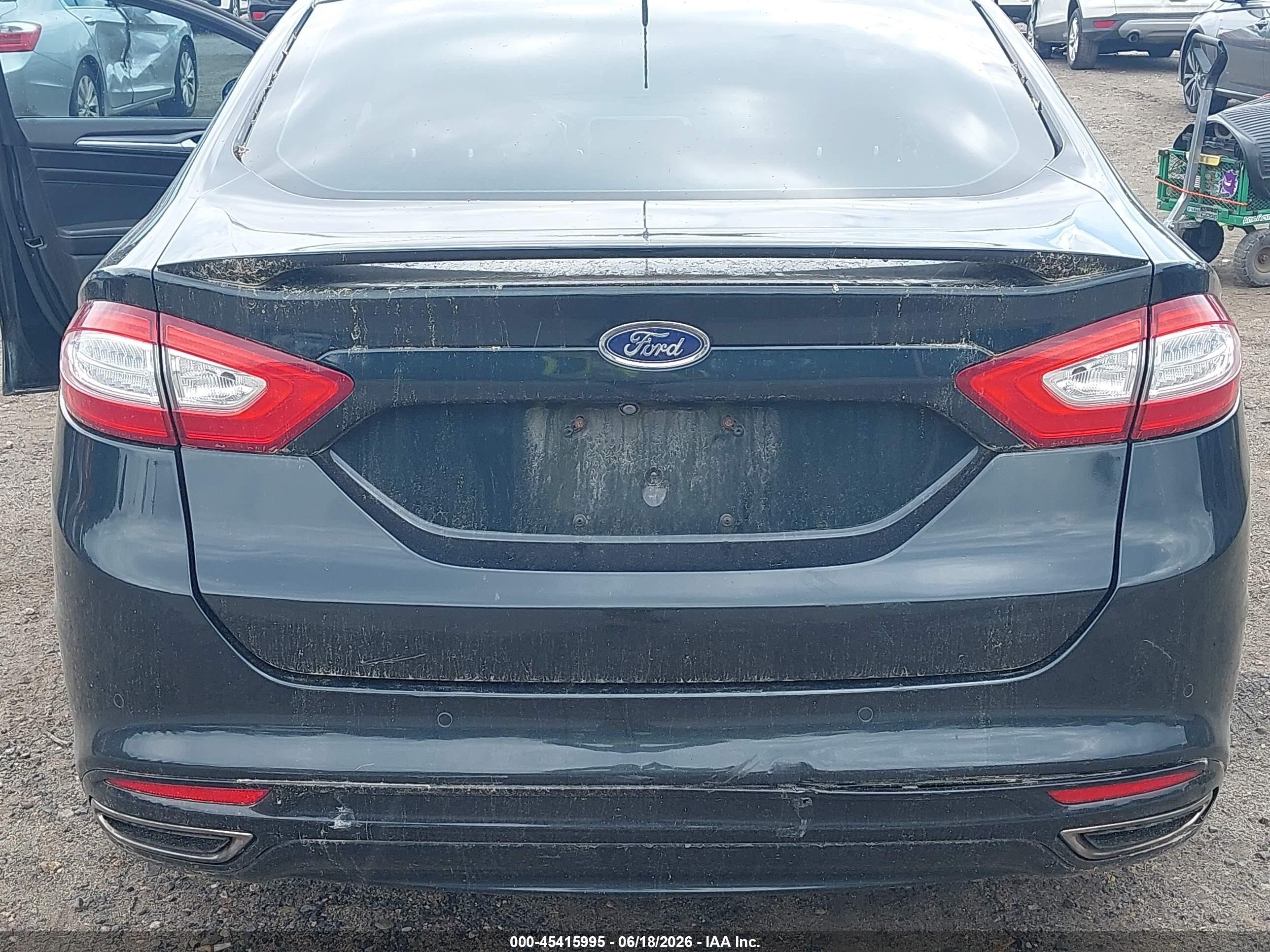 2014 Ford Fusion Titanium Black vin: 3FA6P0D93ER223337