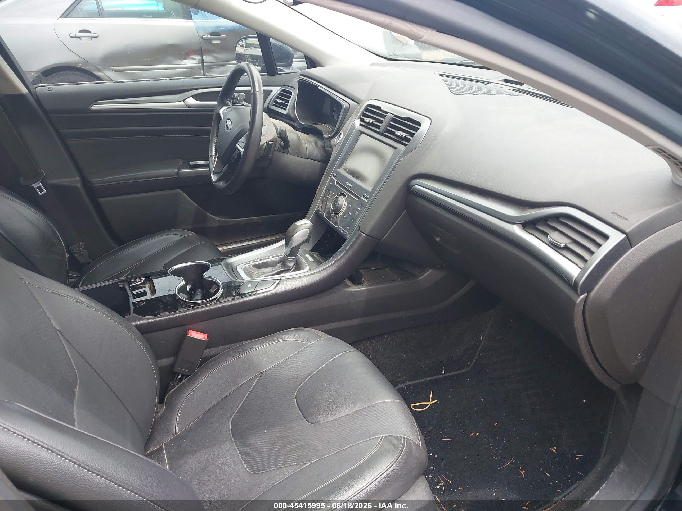 2014 Ford Fusion Titanium Black vin: 3FA6P0D93ER223337