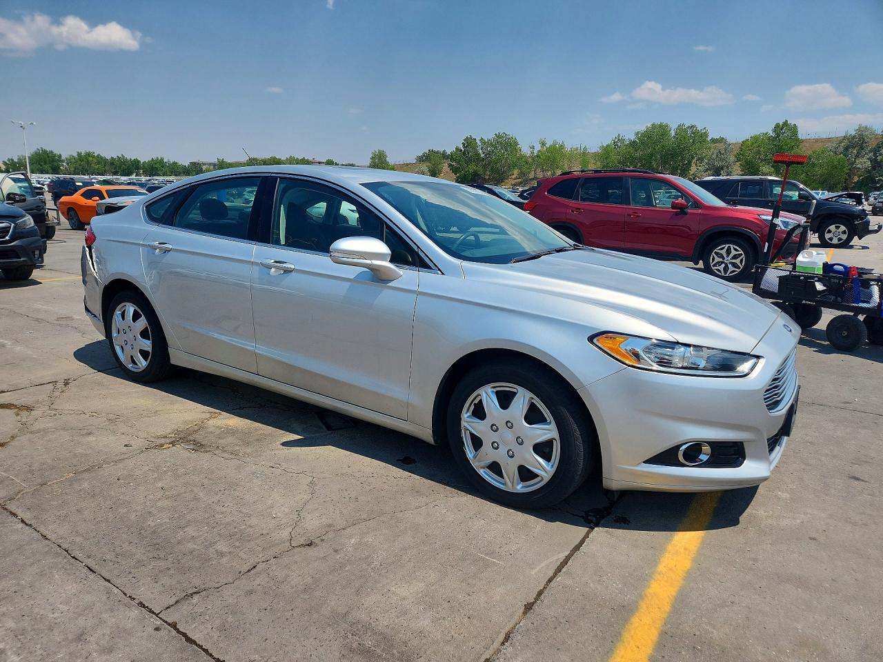 2014 Ford Fusion Titanium Silver vin: 3FA6P0D93ER242387