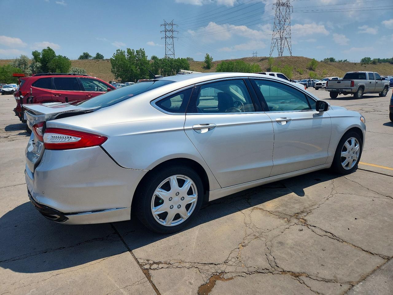 2014 Ford Fusion Titanium Silver vin: 3FA6P0D93ER242387