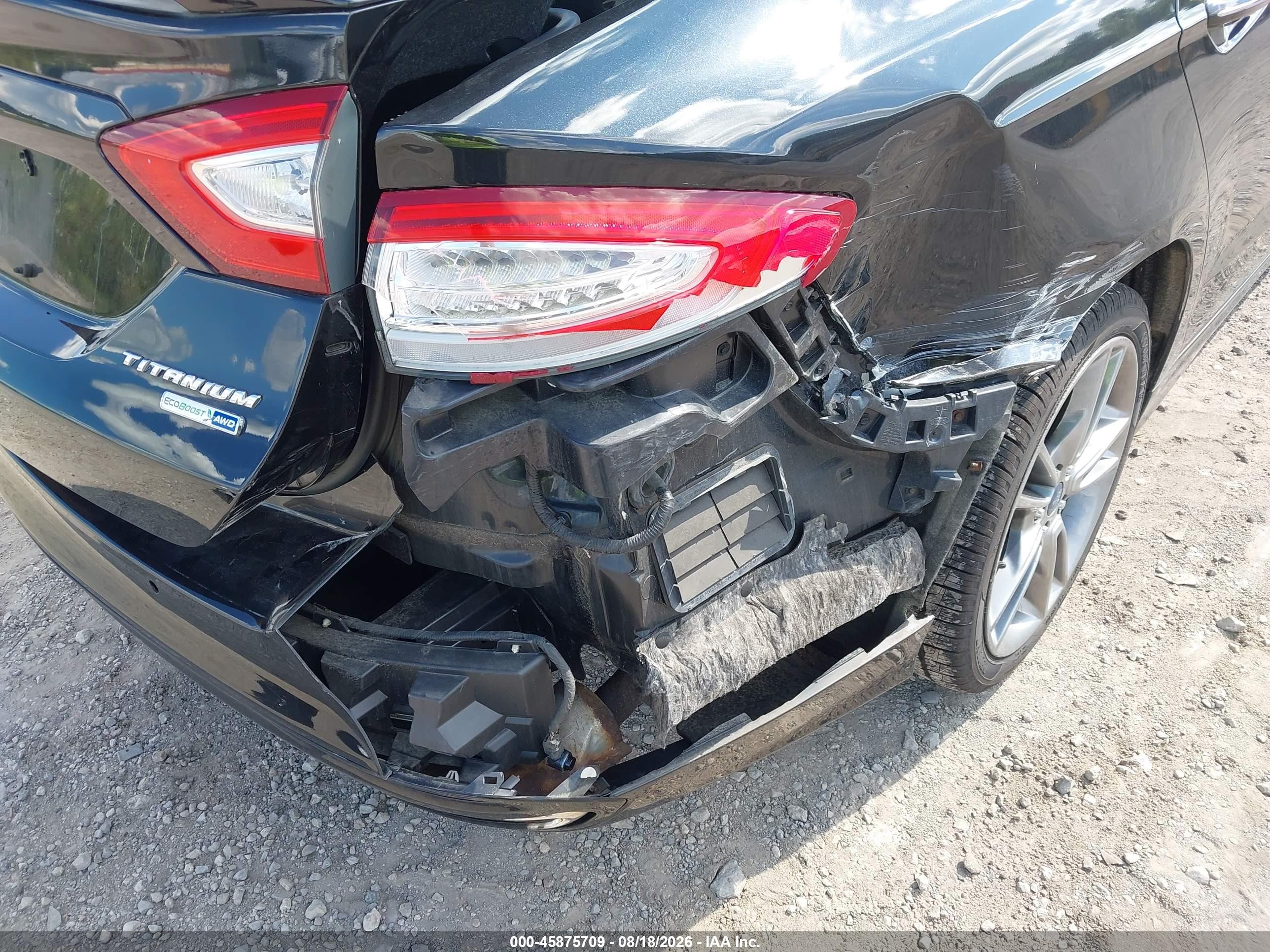 2015 Ford Fusion Titanium Black vin: 3FA6P0D93FR111302