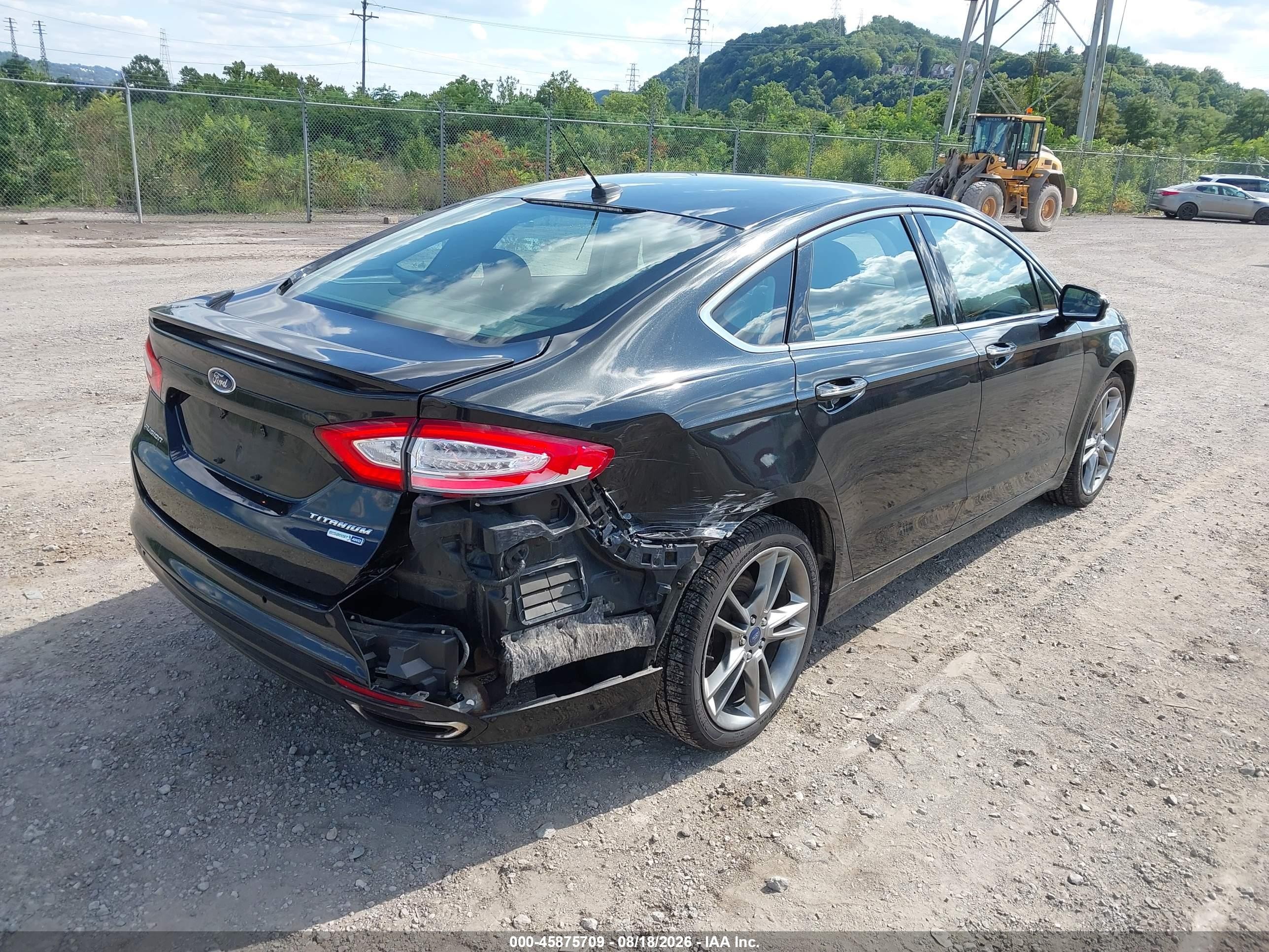 2015 Ford Fusion Titanium Black vin: 3FA6P0D93FR111302