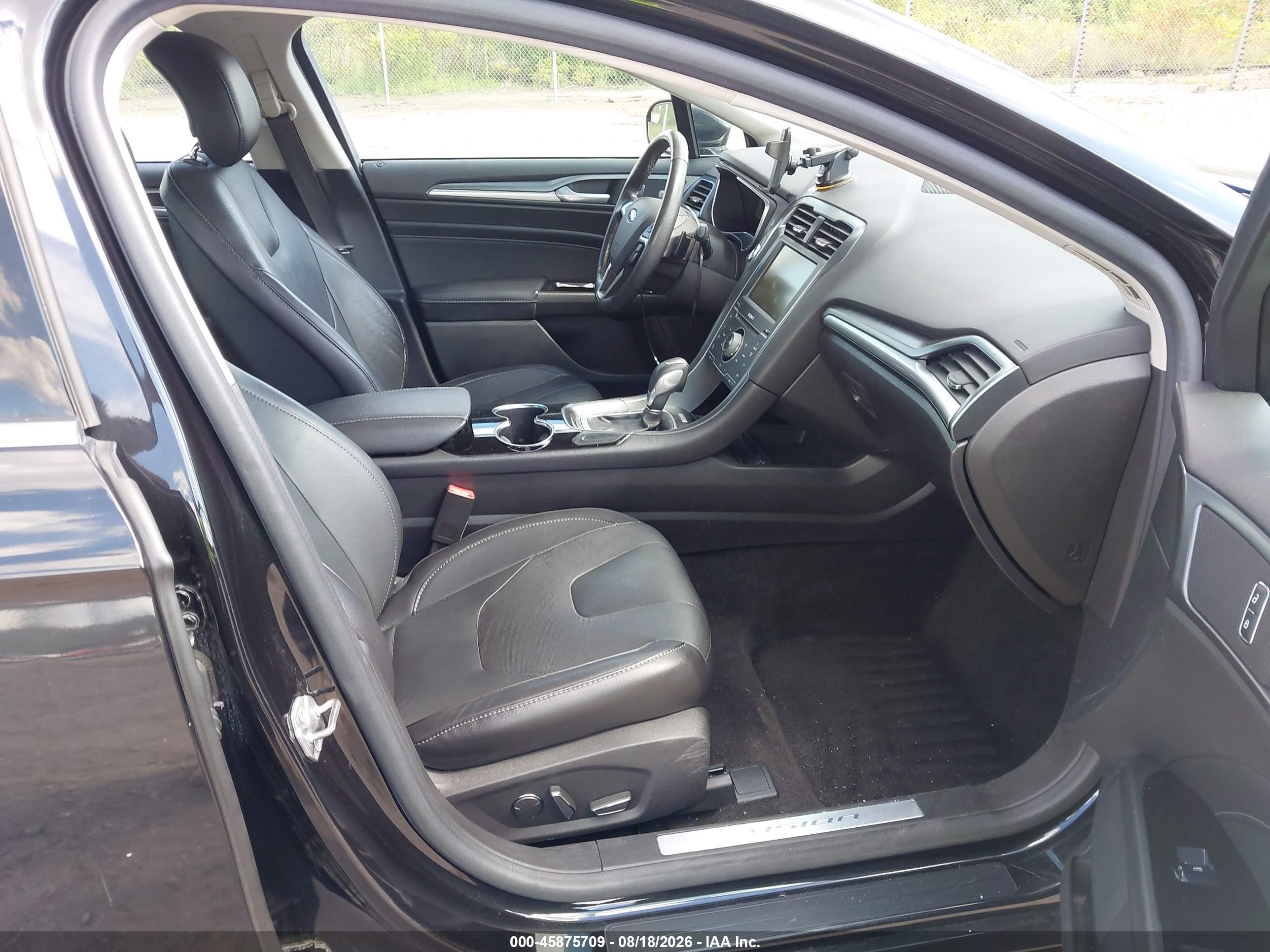 2015 Ford Fusion Titanium Black vin: 3FA6P0D93FR111302