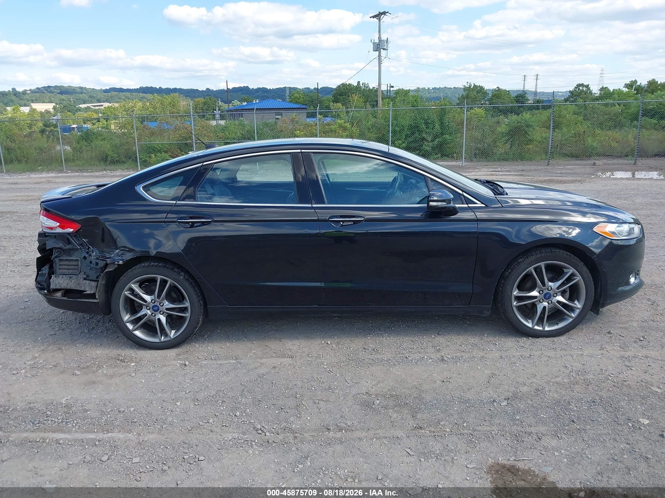2015 Ford Fusion Titanium Black vin: 3FA6P0D93FR111302