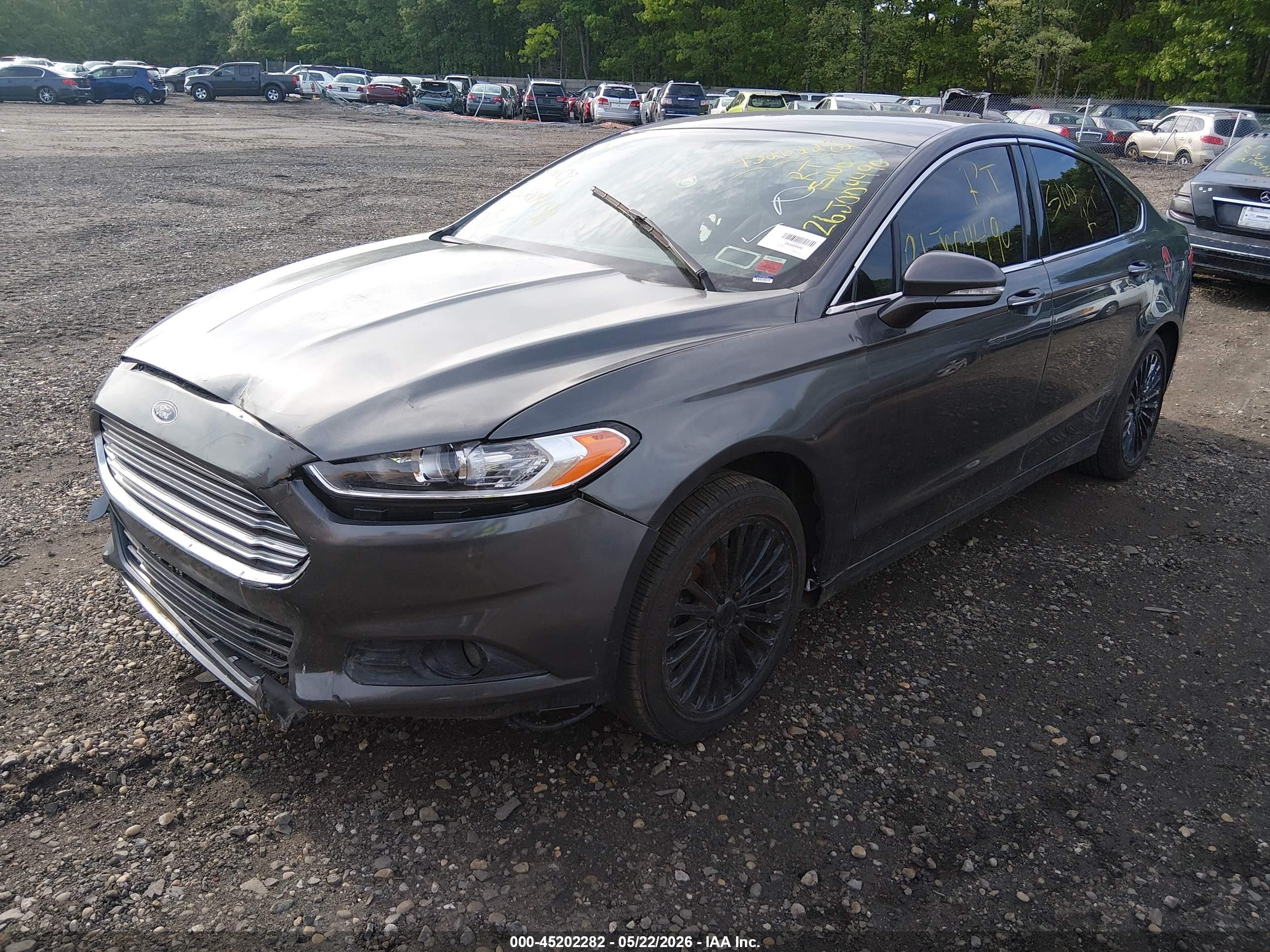 2015 Ford Fusion Titanium Gray vin: 3FA6P0D93FR141223
