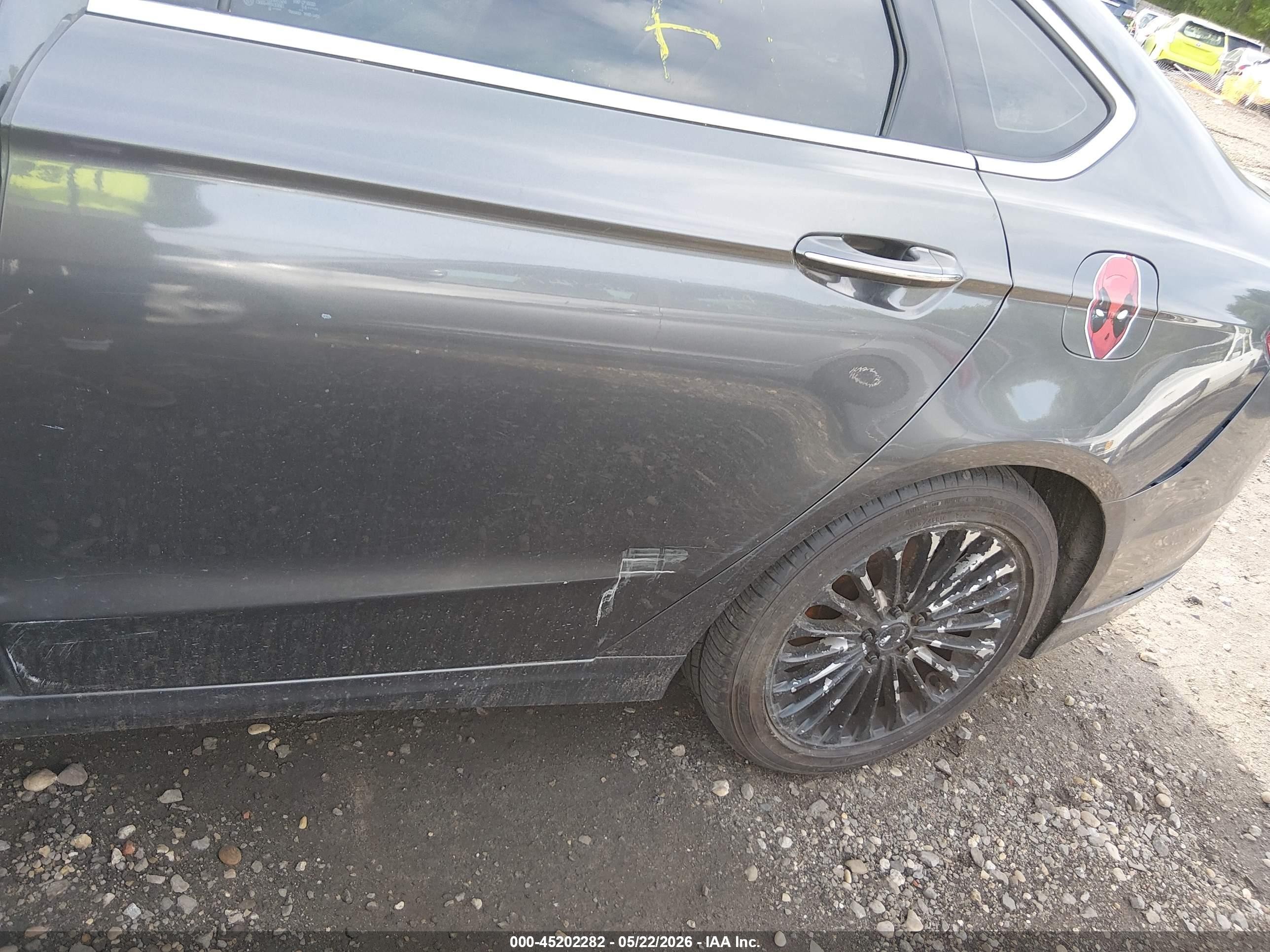 2015 Ford Fusion Titanium Gray vin: 3FA6P0D93FR141223