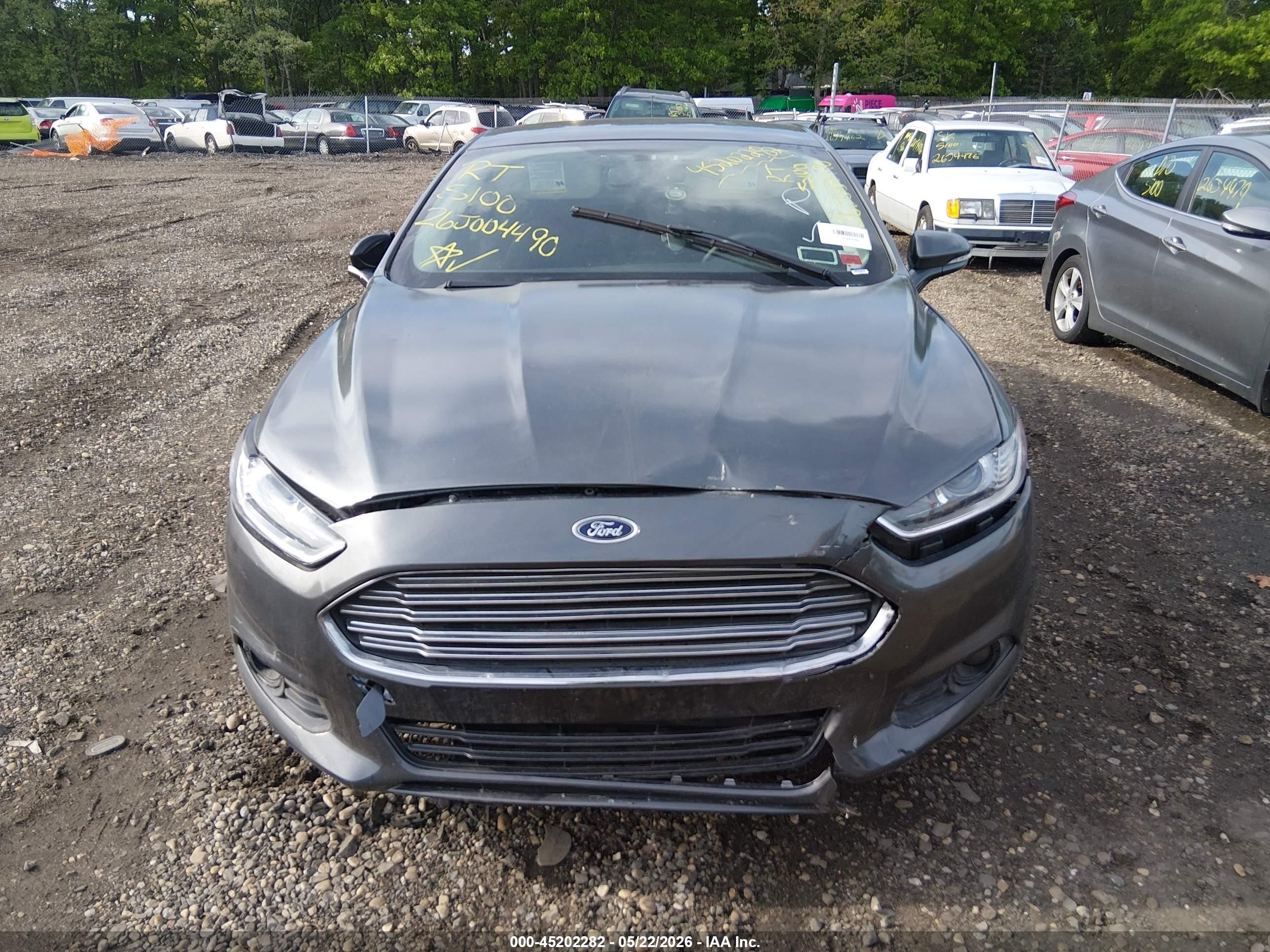 2015 Ford Fusion Titanium Gray vin: 3FA6P0D93FR141223