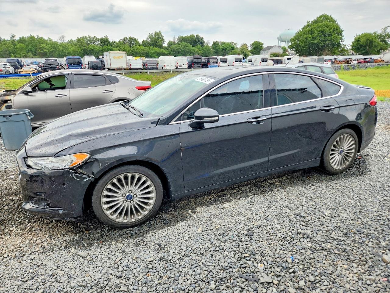 2015 Ford Fusion Titanium Black vin: 3FA6P0D93FR176148