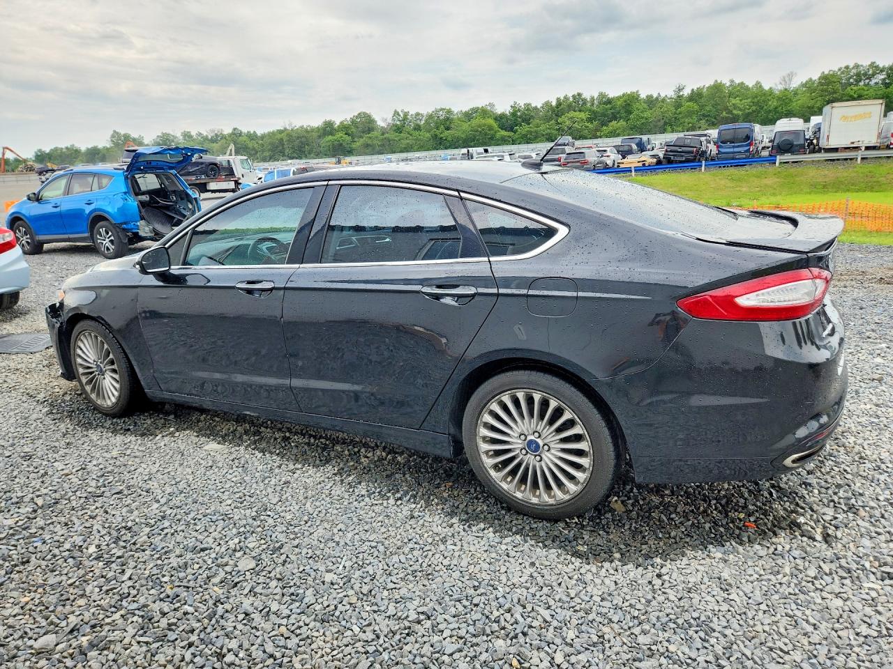 2015 Ford Fusion Titanium Черный vin: 3FA6P0D93FR176148