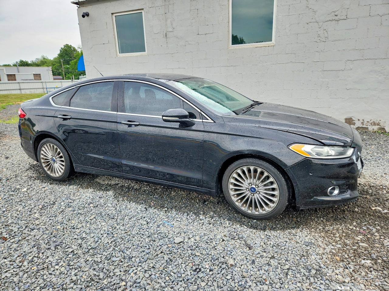 2015 Ford Fusion Titanium Черный vin: 3FA6P0D93FR176148