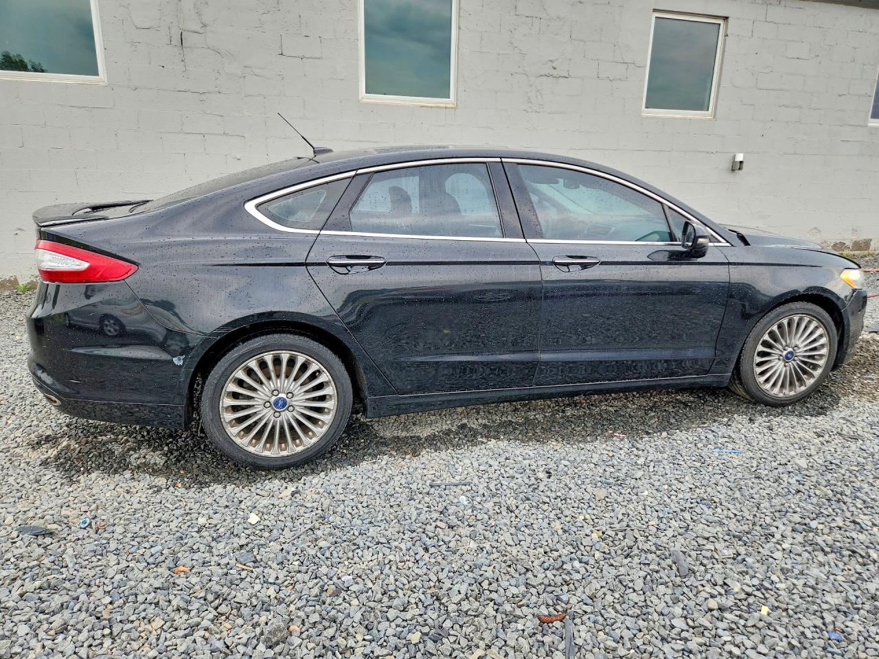 2015 Ford Fusion Titanium Черный vin: 3FA6P0D93FR176148