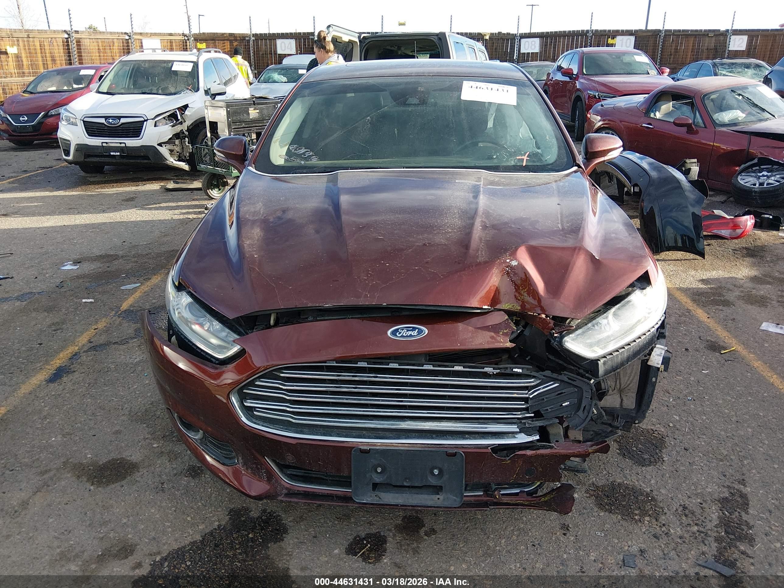 2015 Ford Fusion Titanium Brown vin: 3FA6P0D93FR182967