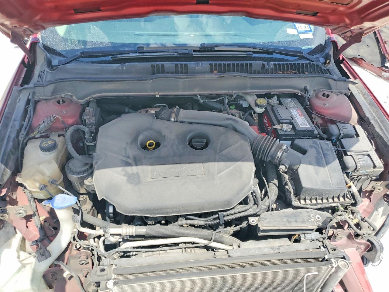2015 Ford Fusion Titanium Red vin: 3FA6P0D93FR203607