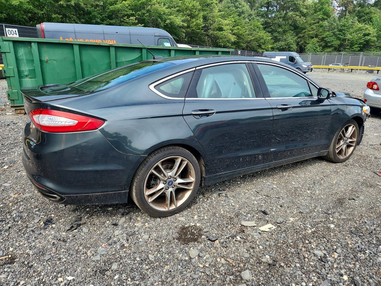 2015 Ford Fusion Titanium Green vin: 3FA6P0D93FR236851
