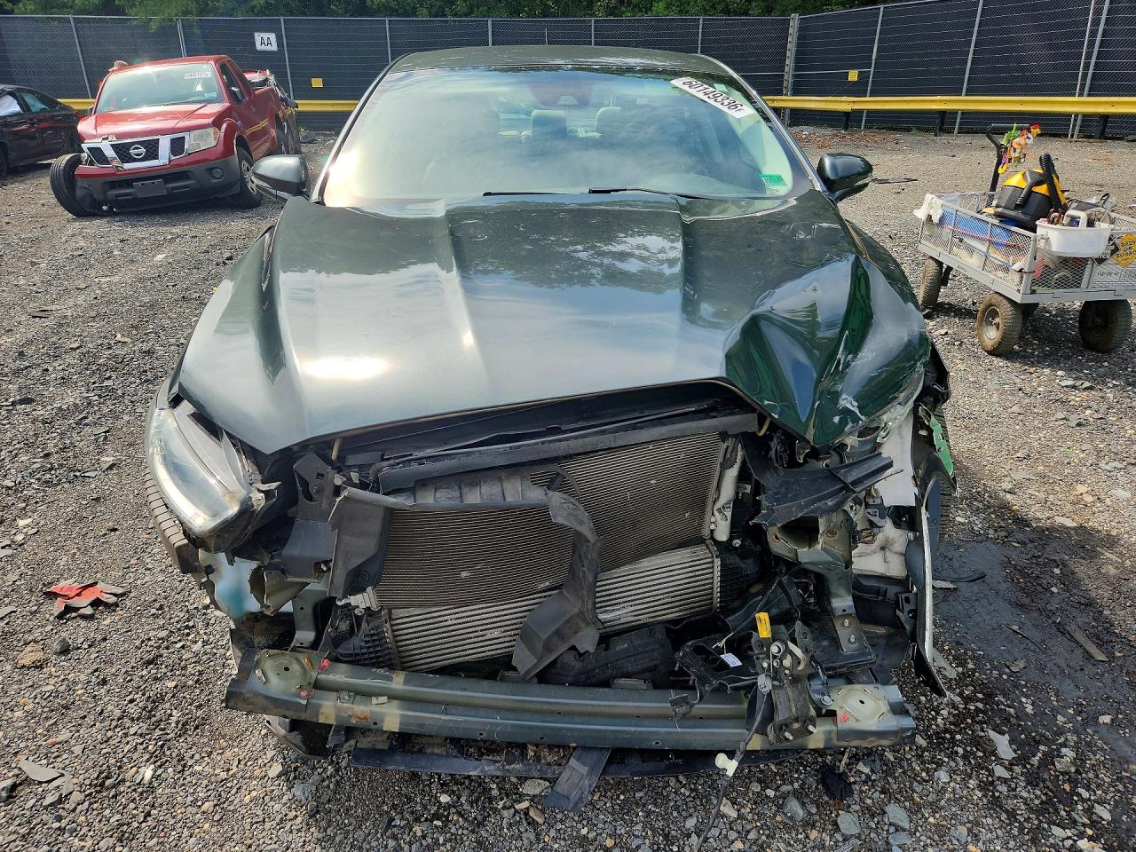 2015 Ford Fusion Titanium Green vin: 3FA6P0D93FR236851