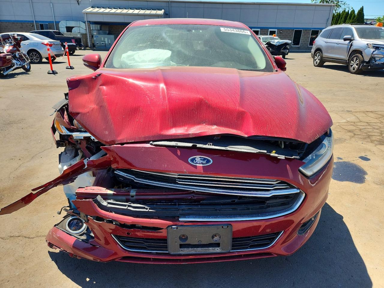 2015 Ford Fusion Titanium Burgundy vin: 3FA6P0D93FR260597