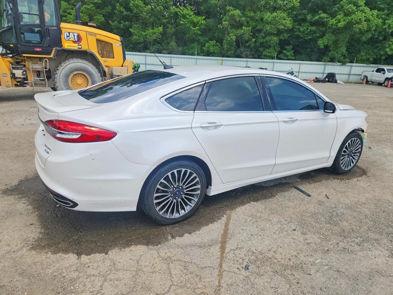 2018 Ford Fusion Titanium Белый vin: 3FA6P0D93JR151162