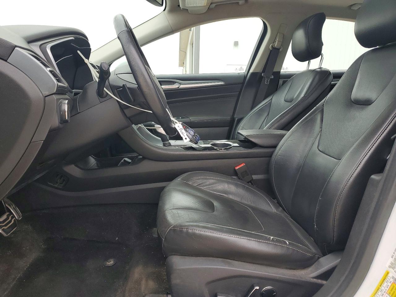2013 Ford Fusion Titanium White vin: 3FA6P0D94DR119504
