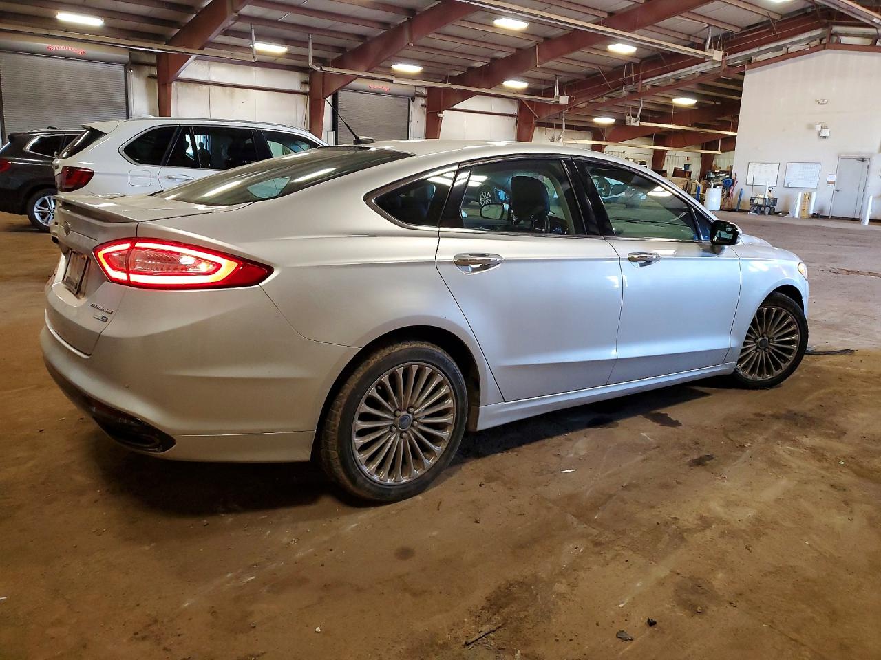 2014 Ford Fusion Titanium Silver vin: 3FA6P0D94ER102722