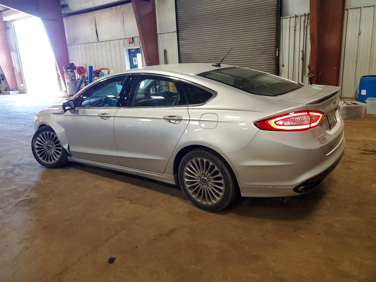 2014 Ford Fusion Titanium Silver vin: 3FA6P0D94ER102722