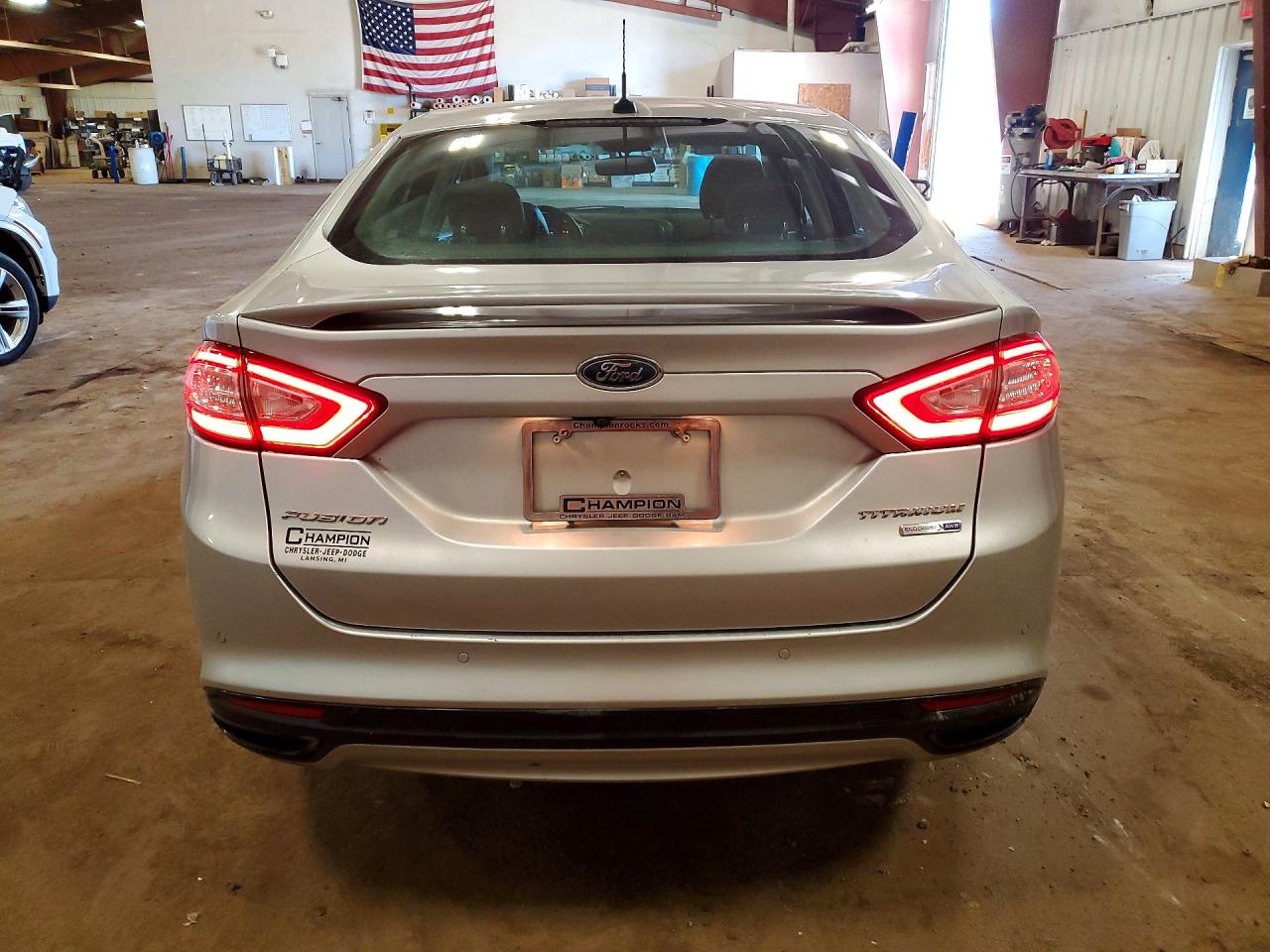 2014 Ford Fusion Titanium Silver vin: 3FA6P0D94ER102722