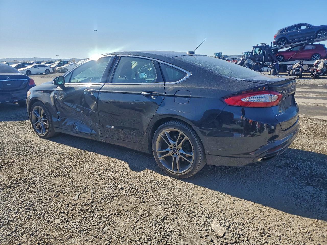 2014 Ford Fusion Titanium Black vin: 3FA6P0D94ER174455