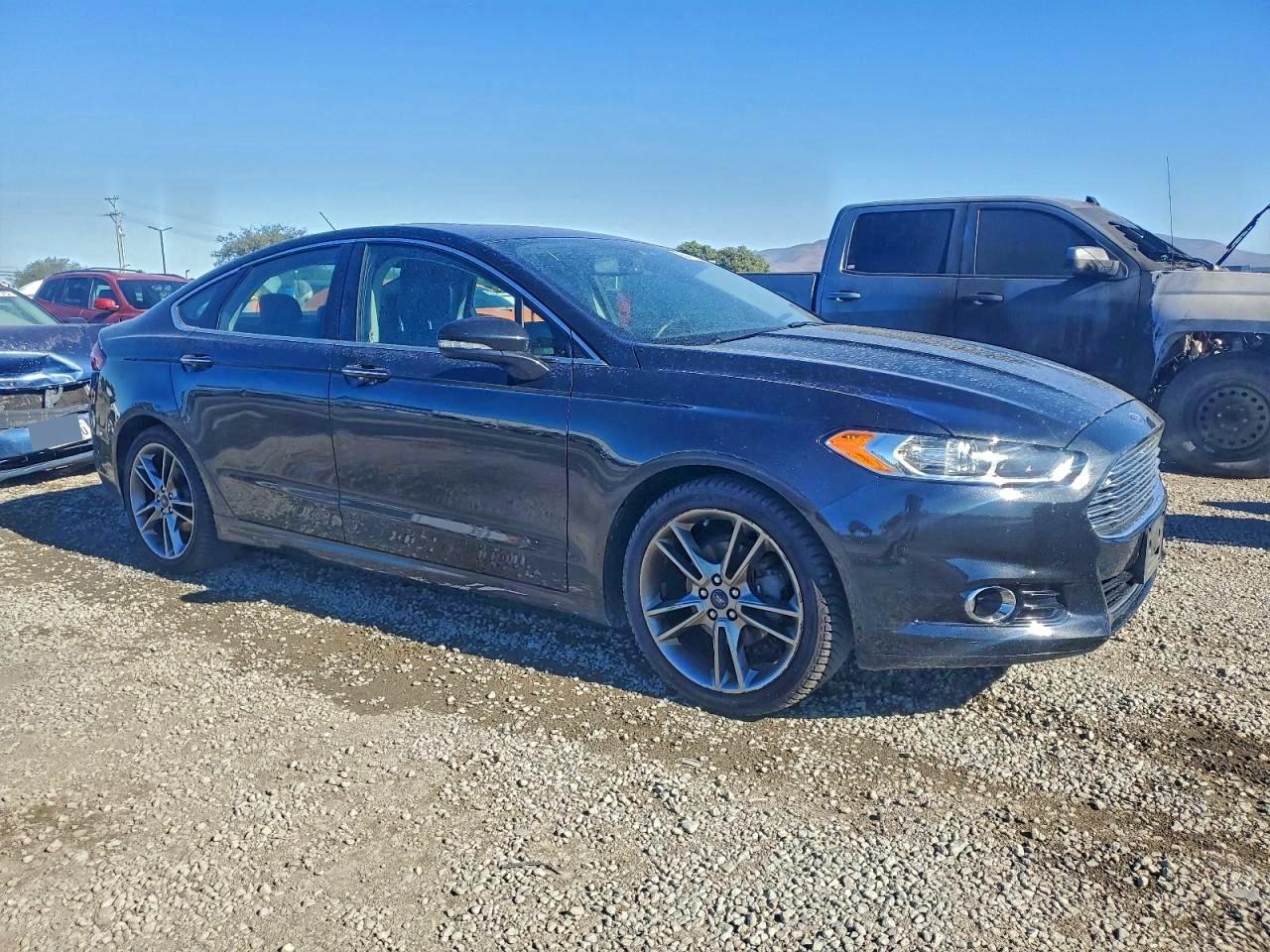 2014 Ford Fusion Titanium Black vin: 3FA6P0D94ER174455