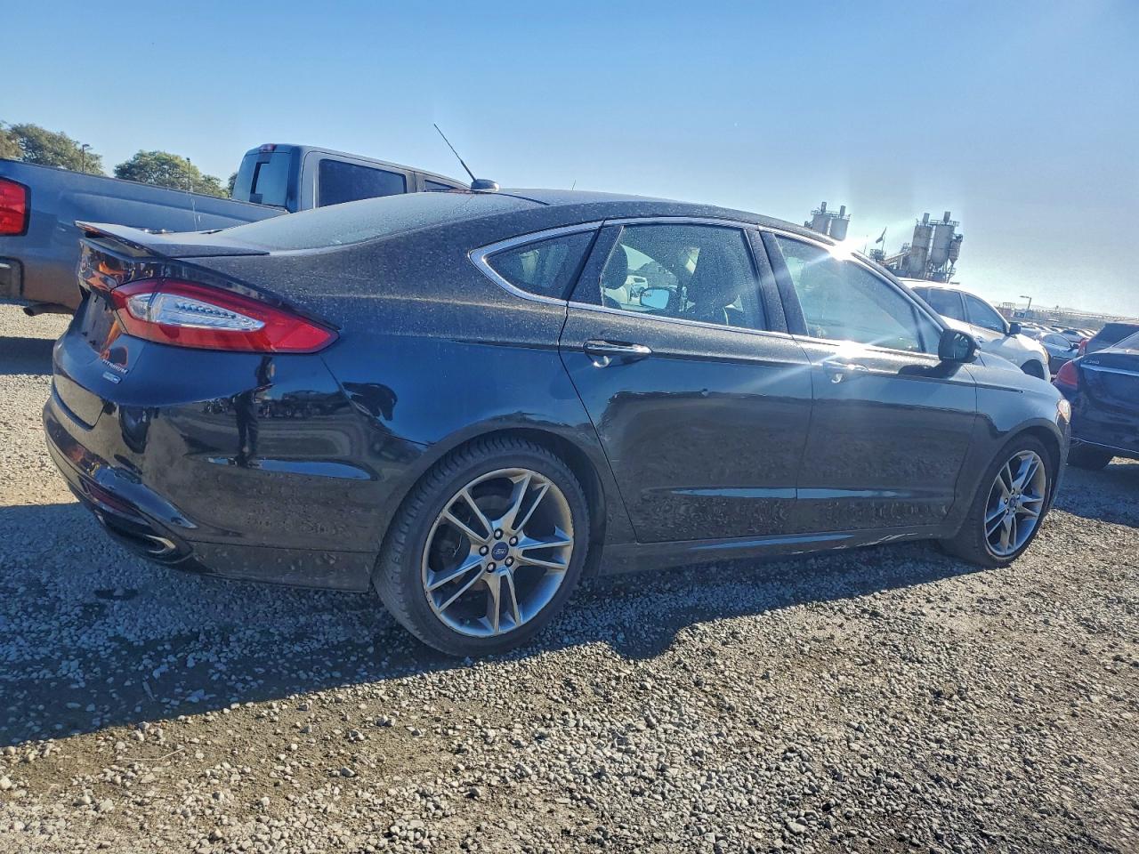 2014 Ford Fusion Titanium Black vin: 3FA6P0D94ER174455