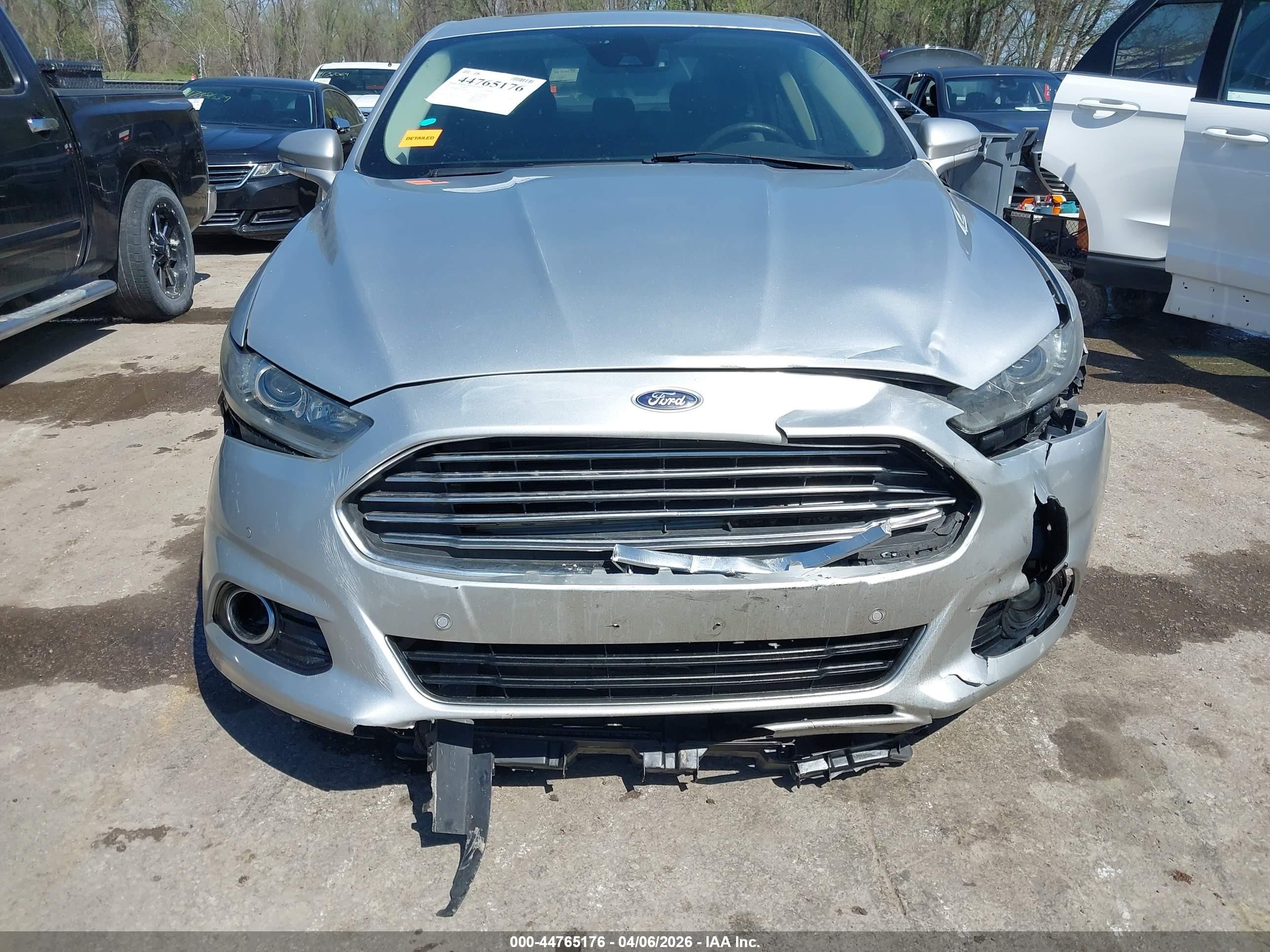 2015 Ford Fusion Titanium Silver vin: 3FA6P0D94FR188194