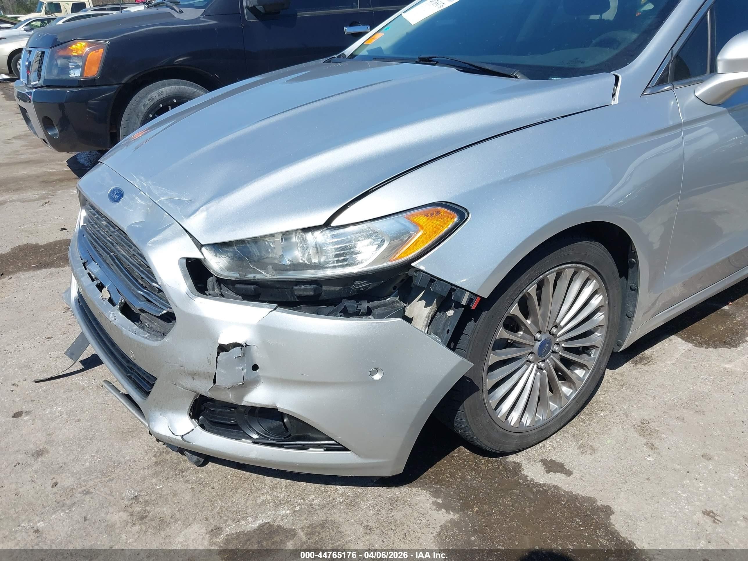 2015 Ford Fusion Titanium Silver vin: 3FA6P0D94FR188194