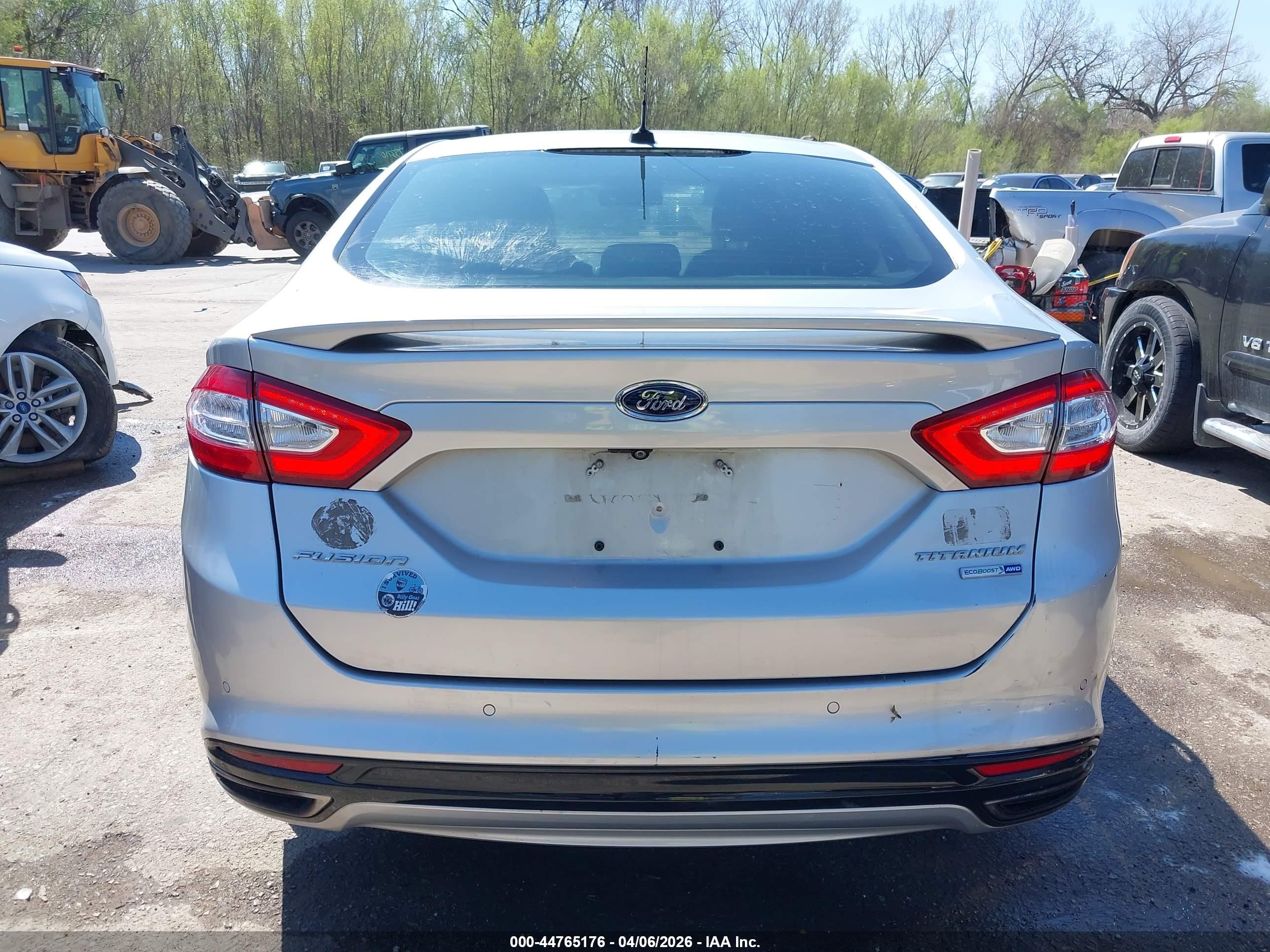 2015 Ford Fusion Titanium Silver vin: 3FA6P0D94FR188194