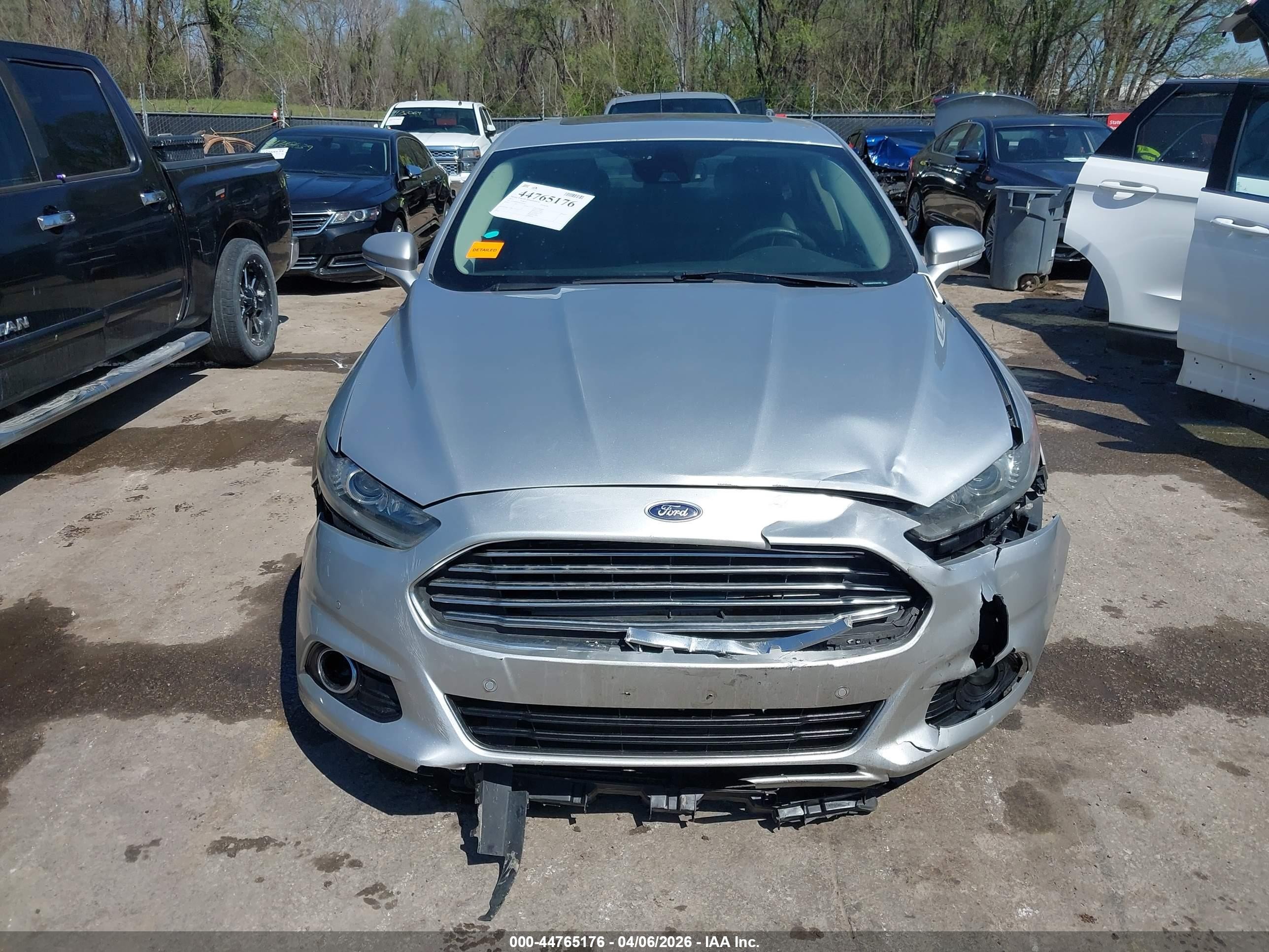 2015 Ford Fusion Titanium Silver vin: 3FA6P0D94FR188194