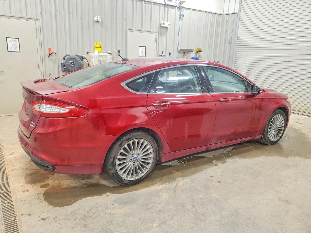 2013 Ford Fusion Titanium Red vin: 3FA6P0D95DR193191