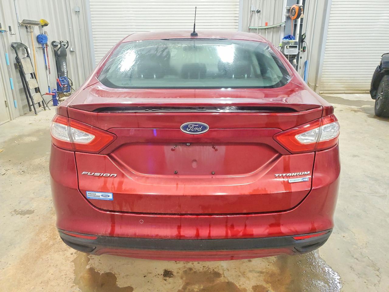 2013 Ford Fusion Titanium Red vin: 3FA6P0D95DR193191