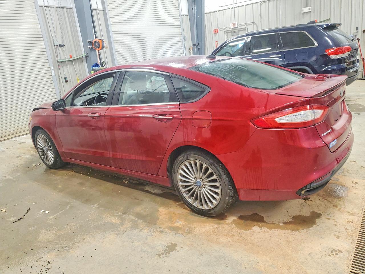 2013 Ford Fusion Titanium Red vin: 3FA6P0D95DR193191