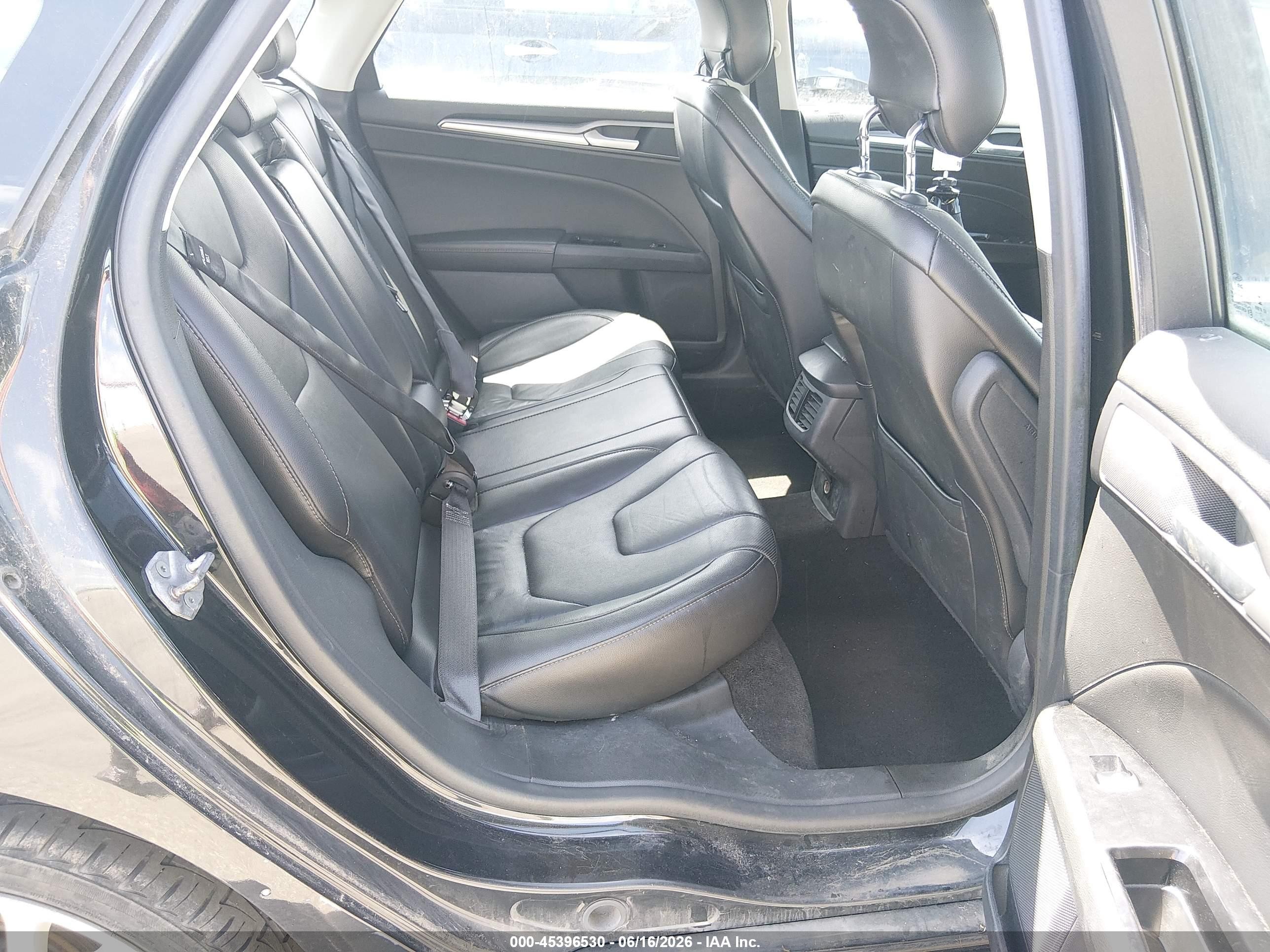2014 Ford Fusion Titanium Black vin: 3FA6P0D95ER157891